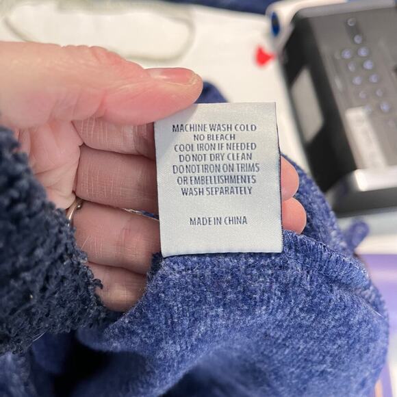 Southern proper fleece snap button pullover jacket men’s size XL red navy blue - Picture 6 of 7